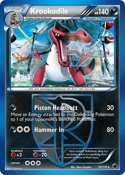 Krookodile (Team Plasma) (Plasma Freeze) Light Play