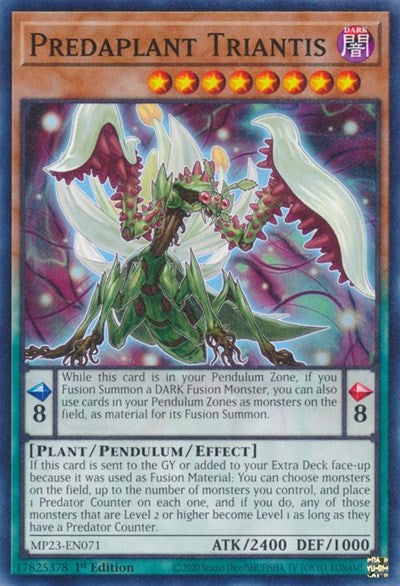 Predaplant Triantis (25th Anniversary Tin: Dueling Heroes Mega Pack) Light Play 1st Edition