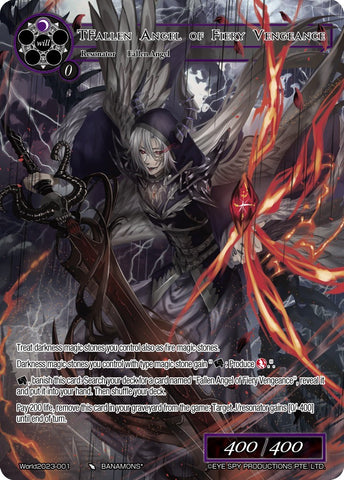 TFallen Angel of Fiery Vengeance (World2023-001) [Promo Cards]