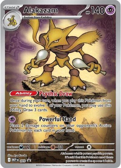 Alakazam - 009 (ME: Mega Evolution Promo) Near Mint Holofoil