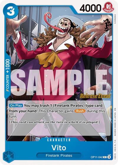 Vito (A Fist of Divine Speed Release Event Cards) Near Mint - Nick Nack's Full Frontal Attack