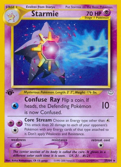 Starmie (Neo Revelation) Light Play 1st Edition