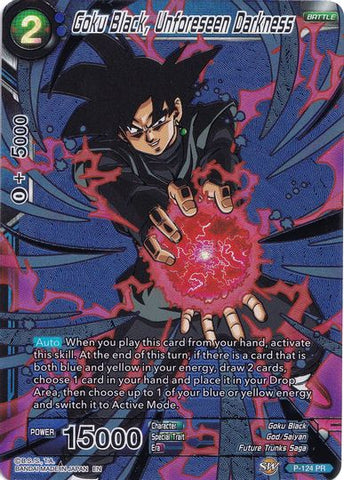 Goku Black, Oscuridad imprevista (Collector's Selection Vol. 1) (P-124) [Tarjetas de promoción] 