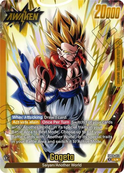 Son Goku/Vegeta // Gogeta (Alternate Art) (Dual Evolution) Near Mint Holofoil