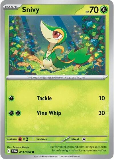 Snivy (SV: Black Bolt) Near Mint - Nick Nack's Full Frontal Attack