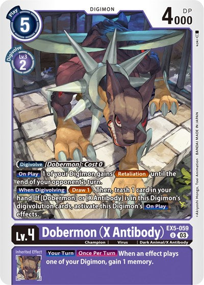 Dobermon (X Antibody) (Animal Colosseum) Near Mint