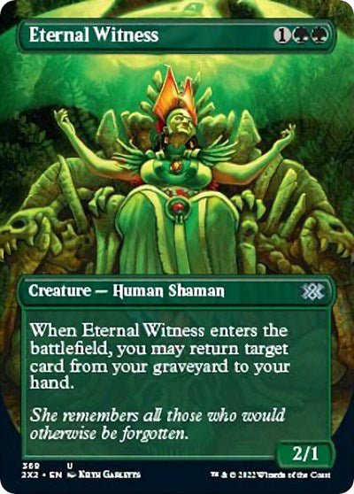 Eternal Witness (Borderless) (Double Masters 2022) Near Mint - Nick Nack's Full Frontal Attack