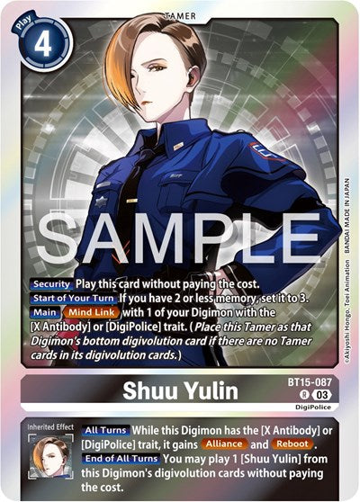 Shuu Yulin (Exceed Apocalypse) Near Mint Foil