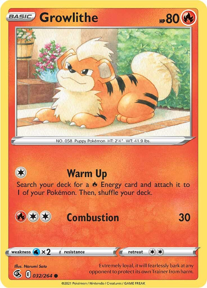 Growlithe (032/264) [Espada y escudo: Golpe de fusión] 