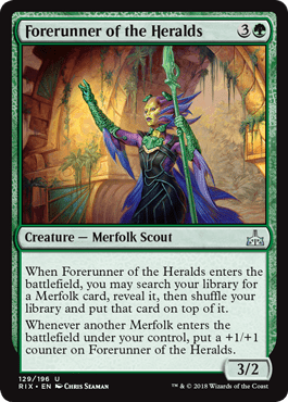 Forerunner of the Heralds (Rivals of Ixalan) Near Mint - Nick Nack's Full Frontal Attack