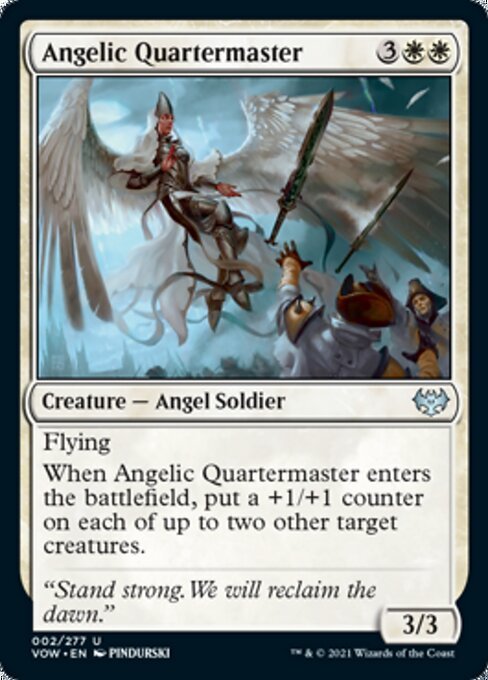 Angelic Quartermaster (Innistrad: Crimson Vow) Near Mint - Nick Nack's Full Frontal Attack