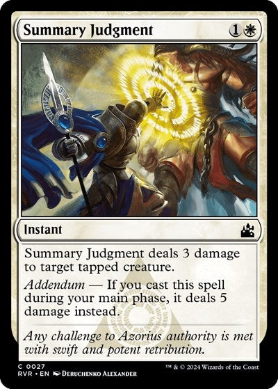 Summary Judgment (Ravnica Remastered) Near Mint