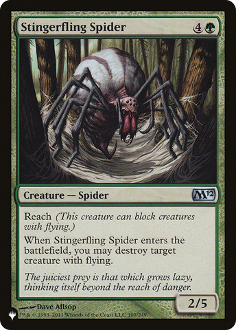 Stingerfling Spider [The List]