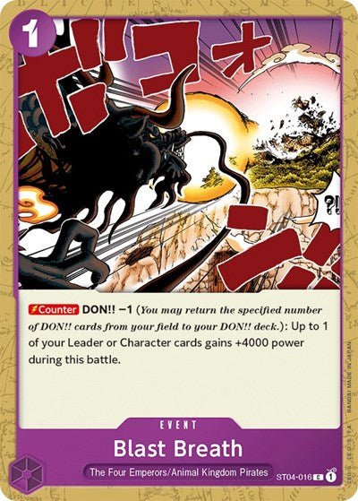 Blast Breath (Starter Deck 4: Animal Kingdom Pirates) Near Mint - Nick Nack's Full Frontal Attack