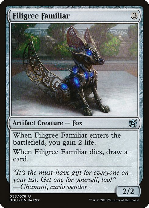 Filigree Familiar (Duel Decks: Elves vs Inventors) Near Mint