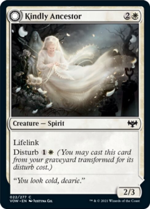 Kindly Ancestor / Ancestor's Embrace (Innistrad: Crimson Vow) Near Mint - Nick Nack's Full Frontal Attack