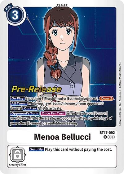 Menoa Bellucci (Secret Crisis Pre-Release Cards) Near Mint Foil