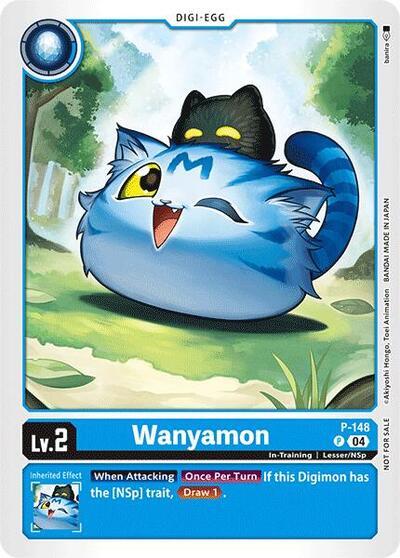Wanyamon P - 148 (Store Tournament 2024 Jul. Sep. Participation Pack) (Digimon Promotion Cards) Near Mint - Nick Nack's Full Frontal Attack