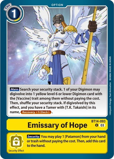 Emissary of Hope (Blast Ace) Near Mint - Nick Nack's Full Frontal Attack