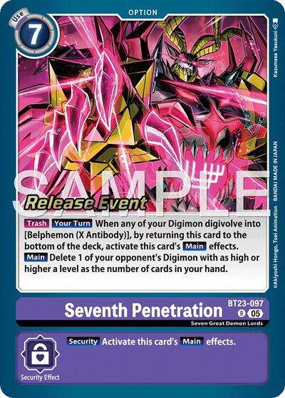 Seventh Penetration (Hackers' Slumber Release Event Cards) Near Mint Foil