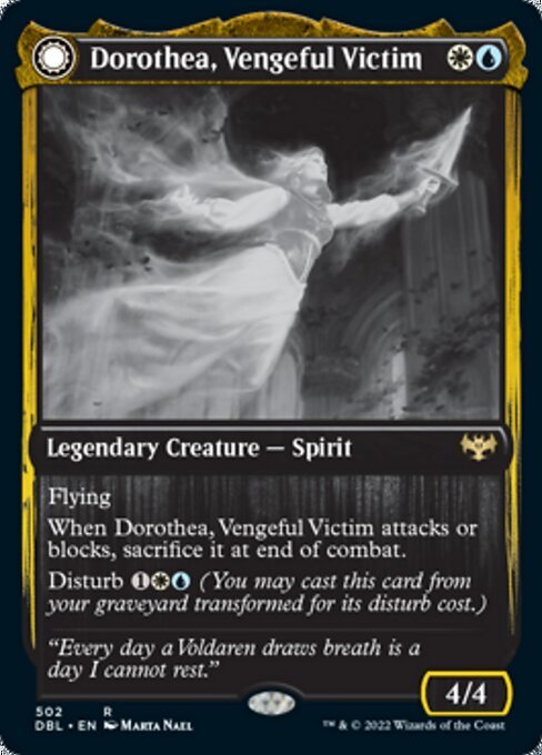 Dorothea, Vengeful Victim / Dorothea's Retribution (Innistrad: Double Feature) Near Mint - Nick Nack's Full Frontal Attack