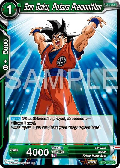 Son Goku, Potara Premonition (Ultimate Advent) Near Mint