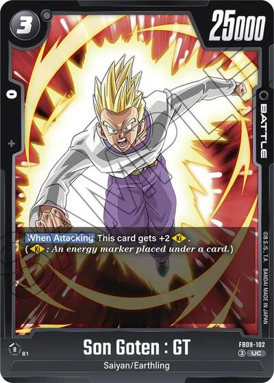 Son Goten : GT FB09 - 102 (Dual Evolution) Near Mint - Nick Nack's Full Frontal Attack