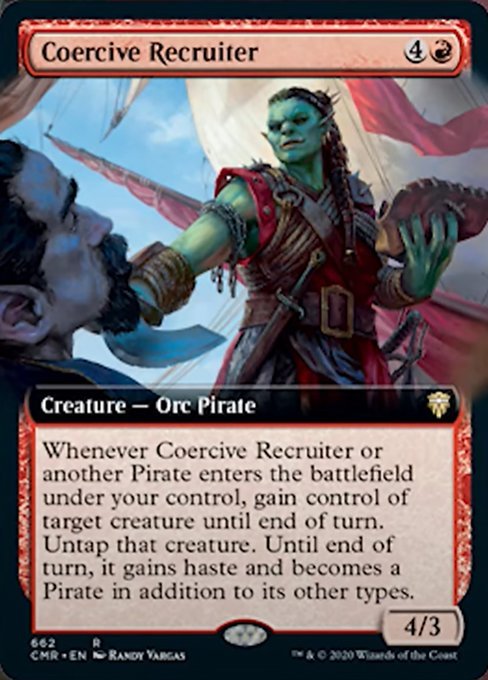 Coercive Recruiter (Extended Art) (Commander Legends) Near Mint Foil - Nick Nack's Full Frontal Attack