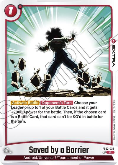 Saved by a Barrier (Blazing Aura) Near Mint Holofoil