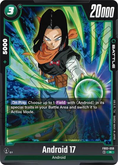 Android 17 (Raging Roar) Near Mint Holofoil