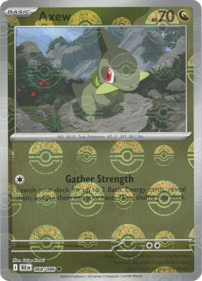 Axew (Poke Ball Pattern) (SV: Black Bolt) Near Mint Holofoil - Nick Nack's Full Frontal Attack