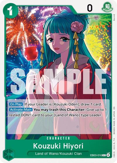 Kouzuki Hiyori (Extra Booster: One Piece Heroines Edition) Near Mint - Nick Nack's Full Frontal Attack