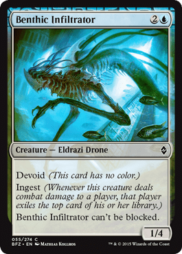 Benthic Infiltrator (Battle for Zendikar) Near Mint - Nick Nack's Full Frontal Attack