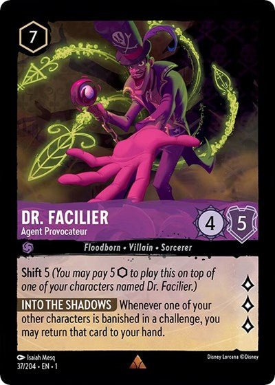 Dr. Facilier - Agent Provocateur (The First Chapter) Near Mint - Nick Nack's Full Frontal Attack