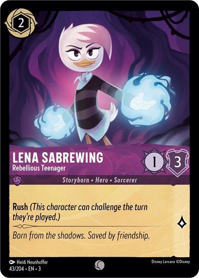 Lena Sabrewing - Rebellious Teenager (Into the Inklands) Near Mint - Nick Nack's Full Frontal Attack