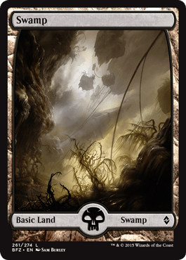 Swamp (261) (Full Art) (Battle for Zendikar) Near Mint - Nick Nack's Full Frontal Attack