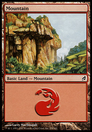 Mountain (294) (Lorwyn) Light Play
