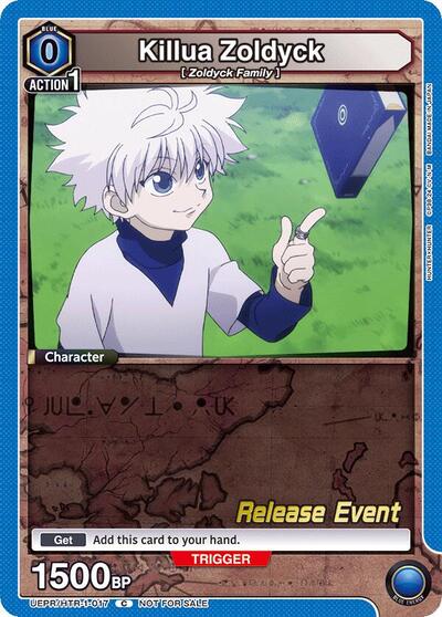 Killua Zoldyck (017) (Hunter x Hunter Release Event Cards) Near Mint - Nick Nack's Full Frontal Attack