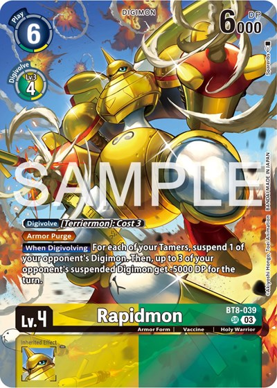 Rapidmon (Bonus Pack) (Starter Deck 17: Double Typhoon Advanced Deck Set) Near Mint Foil