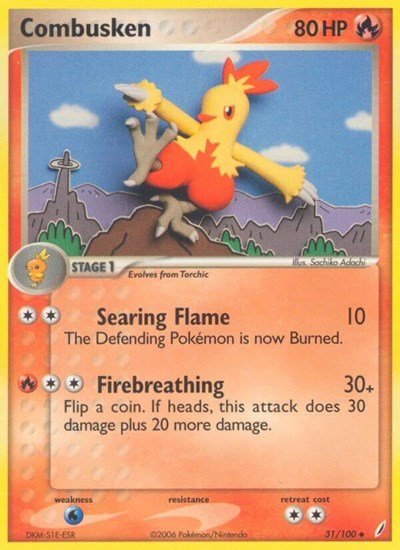 Combusken - 031 (Crystal Guardians) Light Play - Nick Nack's Full Frontal Attack