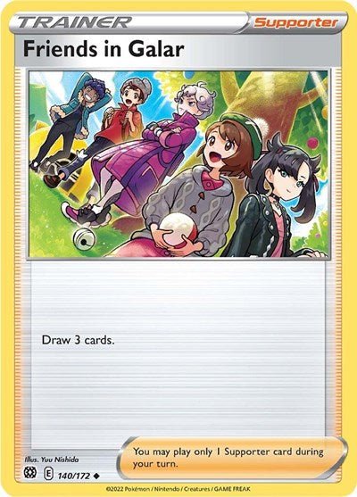 Friends in Galar (SWSH09: Brilliant Stars) Near Mint - Nick Nack's Full Frontal Attack