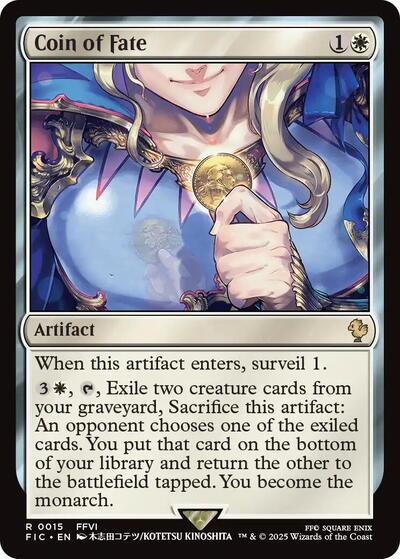 Coin of Fate (Commander: FINAL FANTASY) Near Mint - Nick Nack's Full Frontal Attack