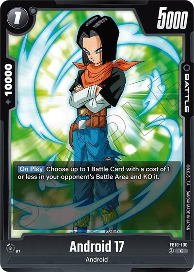 Android 17 FB10-100 (Cross Force) Near Mint