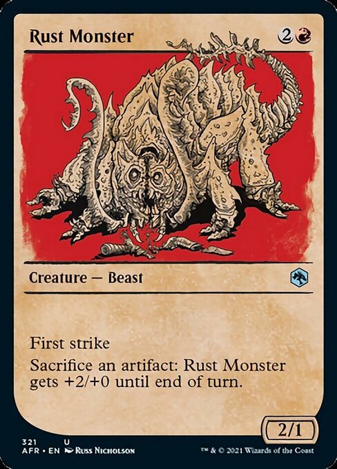 Rust Monster (Showcase) (Adventures in the Forgotten Realms) Near Mint - Nick Nack's Full Frontal Attack