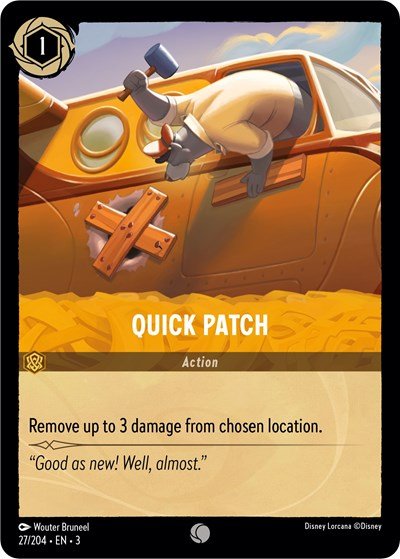 Quick Patch (Into the Inklands) Near Mint - Nick Nack's Full Frontal Attack