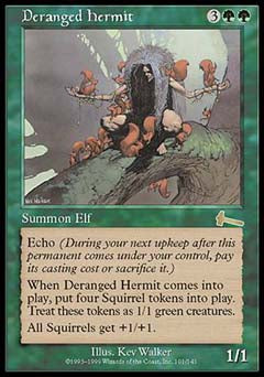 Deranged Hermit (Urza's Legacy) Light Play