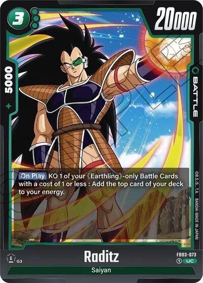 Raditz FB03-073 (Raging Roar) Near Mint