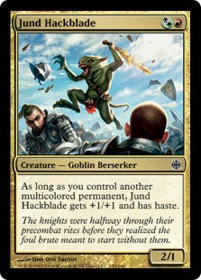 Jund Hackblade (Alara Reborn) Light Play