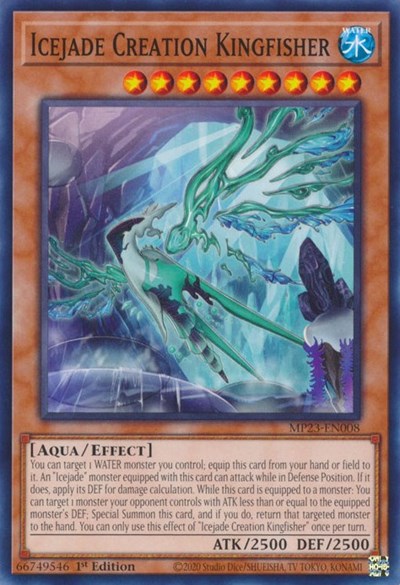 Icejade Creation Kingfisher (25th Anniversary Tin: Dueling Heroes Mega Pack) Light Play 1st Edition