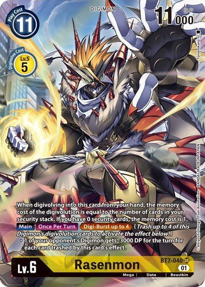 Rasenmon (Alternate Art) (The Next Adventure) Near Mint Foil - Nick Nack's Full Frontal Attack